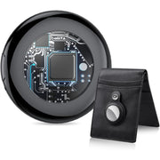 Tukio Bluetooth Tracker Smart Air Tracker Tag with Real-Time Location Tracking, IPX5 Water Resistant, Replaceable Battery, Protective Case, Key Ring, Lanyard, Compatible with iOS