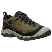 KEEN 1029003 Targhee IV Waterproof Hiking Shoes for Men - Dark Olive/Gold Flame - 11.5W