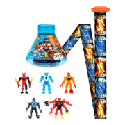 MrBeast Lab 24964 Hybrids Mega Pack Lava and Ice, Reveal Different Hybrid Parts To Create 5 Mix & Match Action Figures, Collect 30+ Beasts, Ages 6+