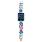 Disney LAS4092NVWM Lilo & Stitch iTime Unisex Touchscreen Children's Smart Watch with Silicone Strap and Blue Case 42MM