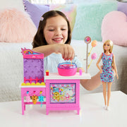 Mattel Barbie Mysteries Beach Detectives Playset with Malibu Doll, Cotton Candy Machine, Interactive Game Booth, Over 20 Accessories