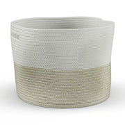 MoDRN MDF0W007L13001 Cotton and Polyester Storage Basket, Beige