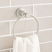 Signature Hardware SHGFTRZBN Greyfield Towel Ring, Nickel