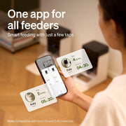 Petlibro One RFID Smart Automatic Cat Feeder, 3L Airtight Capacity, 5G Wi-Fi App Controlled, Adjustable Lid Speed, Brown, Bundle of 2, 62-16301-03C