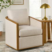 Better Homes & Gardens BH4433458397B01 Windsor Swivel Accent Chair, Cream