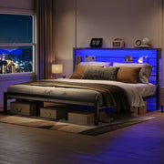 Bestier B700893S King Size Bed Frame with 49.2