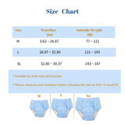 Pukitry Washable Incontinence Underwear with TPU Leakage-Proof Waterproof Area and Absorbent Inserts, Pink, Size L, Pack of 2