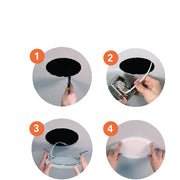 HALO HLBBPH6099 6 in. Adjustable CCT Canless IC Rated Dimmable Indoor, Outdoor Integrated LED Recessed Light Kit, 4 Pack