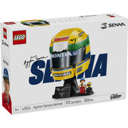 LEGO Editions Ayrton Senna Helmet Building Set, 931 Pieces, Collectible F1 Display with Minifigure and Signature Plaque, Multicolor, 6590618