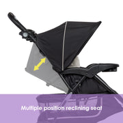 Baby Trend EZ Ride Travel System with EZ-Lift Infant Car Seat, Desert Tan, 3-Wheel Stroller, Adjustable Handle