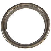 CoasttoCoast Wheel Trim Ring Set, Chrome-Plated ABS Plastic, Universal Fit for Most 15-Inch Steel Wheels, Spring Steel Clip Retention, Pack of 4