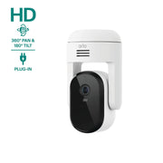 Arlo Essential Pan Tilt Security Camera (2025 Release) - 1080p HD Video, Wired Plug-In Power, 1-Cam