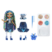 Rainbow High Rainbow Shimmers with Slime  Skyler, Blue 11 Fashion Doll, Create a Rainbow Doll, Slime Kit, Pet Bunny, Kids Gift 4+