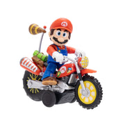 Jakks Pacific Super Mario Galaxy Movie Mario Action Figure with Pull Back Motorcycle, 2.5 Inch, 9 Points of Articulation, Ages 3+, 432334