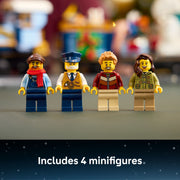 LEGO Icons Holiday Express Train Building Set, 956 Pieces, Multicolor, Includes 4 Minifigures and 16-Piece Track, 6530086