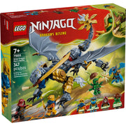 LEGO Ninjago Ninja Dragon Riyus Battle Building Toy Set, 347 Pieces, Poseable Dragon Figure with 4 Minifigures, Ages 7+, 71855