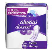 Always Discreet Extra Heavy Absorbency 6 Drop Base Pads 33ct