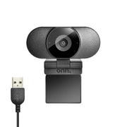 Onn. 100028731 Webcam with Autofocus, Up to 1440p Resolution, Built-in Microphone
