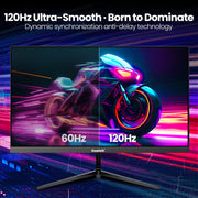 Gawfolk GF270A 27 Inch Gaming Monitor QHD IPS 120Hz , AMD FreeSync, 120% sRGB, HDMI 2.0.