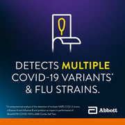 Binaxnow 20002056 COVID-19/Flu A&B Combo Self Test, Reliable COVID/Flu Home Test With 15 Minute Results, 2 Tests