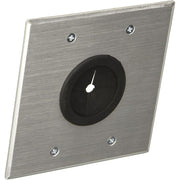 C2G 40546 1.5 Inch Grommet Cable Pass Through Double Gang Wall Plate
