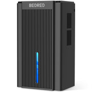 BEDRED Dehumidifier, 95Oz Capacity, Thermoelectric Cooling, Automatic Shutoff, Sleep Mode, 7-Color Ambient Light, Black, CT11