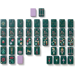 Hangyong American Mahjong Tile Set, 160 Pcs, 1.4 in Large Premium 4-Layer Acrylic Tiles, Circus Pattern