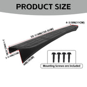 Fametrade CA-121T Kojem Tailgate Cap Top Protector Molding Spoiler Cover, Textured Black ABS Plastic, Fits 2007-2014 Chevrolet Silverado and GMC Sierra Trucks