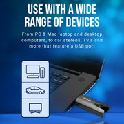 PNY P-FD32GX2ATT-GE 32GB USB 2.0 Flash Drive 2-Pack with Sliding Collar and Key Loop Durable Lightweight Storage