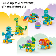 LEGO DUPLO Town 3 in 1 Dinosaurs on Wheels Building Set, 108 Pieces, Multi-Color, 6526191