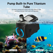 Ecojoy 16234665447 Aquarium Water Chiller, 1/3 HP Refrigeration Compressor, Anti-Corrosive Titanium Evaporator