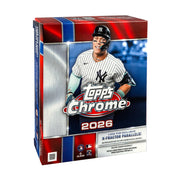 Topps 2026 Chrome Baseball Mega Box, 42 Cards, Exclusive X-Fractor Parallels, Rare Gold Logoman Inserts, MLB Trading Cards, FGC006630