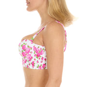 Betsey Johnson Women's Bikini Top, L, Pink - 84% Nylon