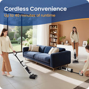Tineco iFloor 5 Stretch Cordless Wet Dry Vacuum Cleaner and Mop, 180 Lay-Flat Design, Up to 45-Min Runtime, Large Water Tanks, FW080400US