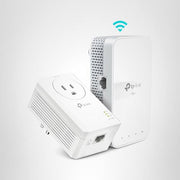 TP-Link Powerline Network Adapter Kit, AV1000 Gigabit Passthrough, AC1200 Dual Band WiFi, OneMesh Compatible, Plug & Play, White, TL-WPA7617 KIT
