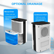 Airplus AP16-601EE Dehumidifiers 50 Pint Basements for Home up to 3500 Sq. Ft, 24 Hr Timer