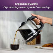 Mr. Coffee 12-Cup Switch Electric Drip Coffee Maker, Black, 60 oz Capacity, Dishwasher-Safe Parts, 91863923