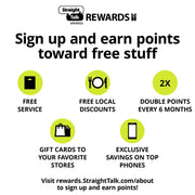 TCL 50XE 5G Prepaid Smartphone 128GB Blue Locked to Straight Talk