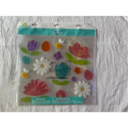Celebrate Spring Summer Easter Window Gel Cling Stickers Daisy Lotus Bees