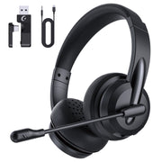 Froura WMSSAPK06 2.4GHz Bluetooth Headphones with Noise Cancelling Microphone, Black