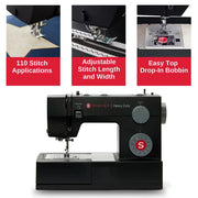 SINGER 230474112 Heavy Duty Mechanical Sewing Machine, Black
