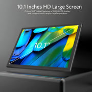 NOVOJOY 10.1 Inch Android 14 Tablet, Quad-Core Processor, 2GB RAM, 32GB Storage Expandable to 512GB, Dual 8MP Cameras, 1280x800 IPS Display, 6000mAh Battery, Gray