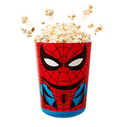 POPPOWLS Spider-Man At-Home Movie Theater Popcorn Kit with Comic-Style Bucket, 2 Collectible Bowls, Microwaveable Popcorn, NY Pizza Seasoning