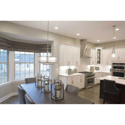 Progress Lighting Caress 1-Light Mini Pendant, Polished Nickel, Clear Water Glass Shade, Contemporary, P5306-104WB