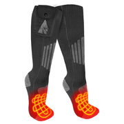 ActionHeat AH-SK-3V-C-S-M Cotton 3.7V Rechargeable Heated Socks 2.0 with Remote - S/M