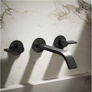 Kohler T23888-BL Components 1.2 GPM Wall-Mount Bathroom Sink Faucet Spout in Matte Black