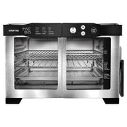 Gourmia French Door Digital Toaster Oven Air Fryer, 24L Capacity, 12 Cooking Functions, Integrated Temperature Probe, Stainless Steel