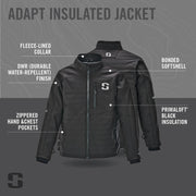 Striker Adapt Insulated Athletic Jacket for Men, PrimaLoft Water-Resistant, Black, 2X-Large Tall, 32451