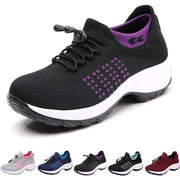 ORUYROP Women's Orthofit Comfort Shoes, 6 Black Purple