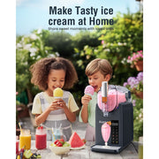Hewcham Airpher Slushie Machine, 200W Motor, 68oz Capacity, 7 Preset Programs, Self-Cleaning, Quick Freeze in 35 Minutes, Gray, R2